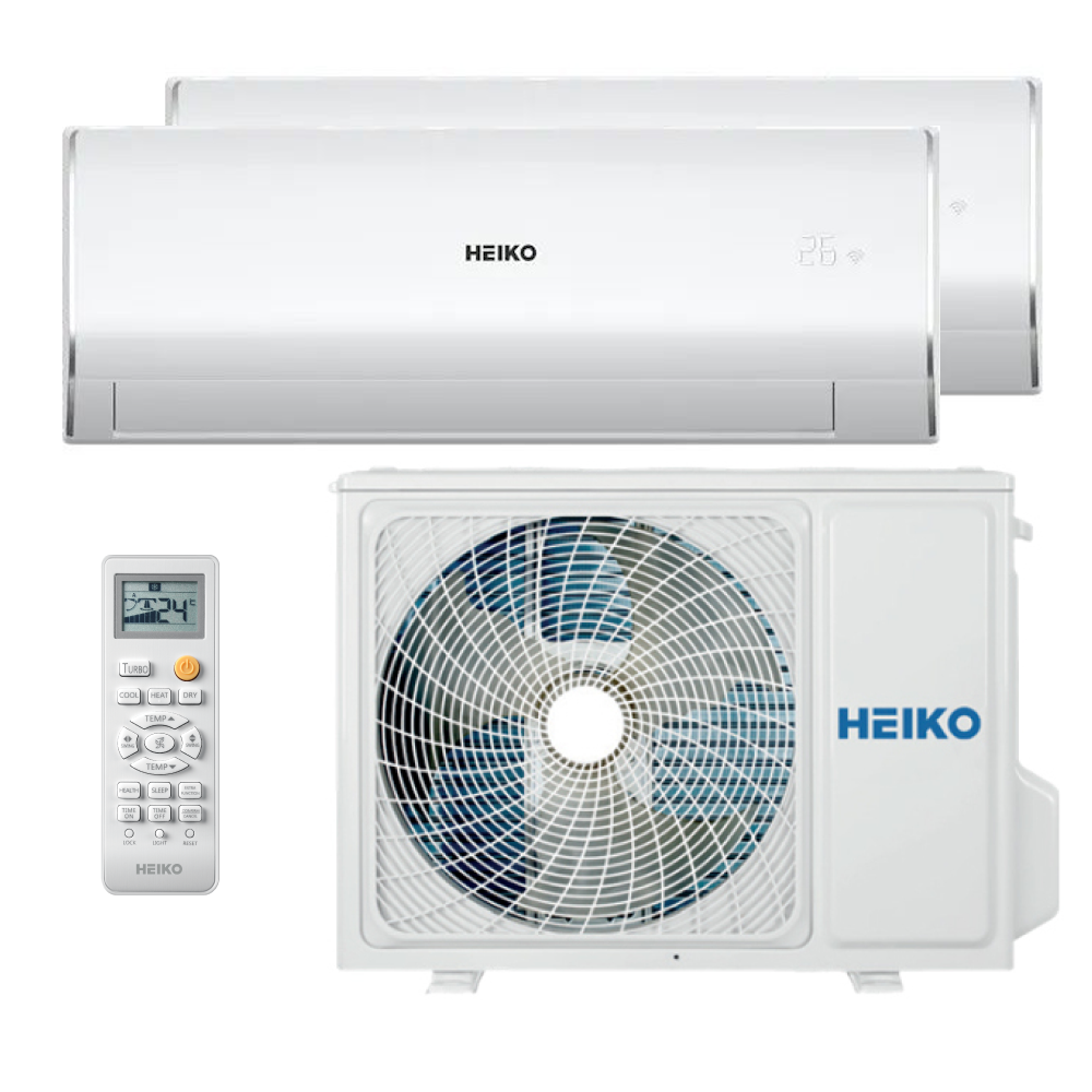 HEIKO ROSA Multi-Split-Klimaanlage Wandgerät 2,6+4,8 kW A++