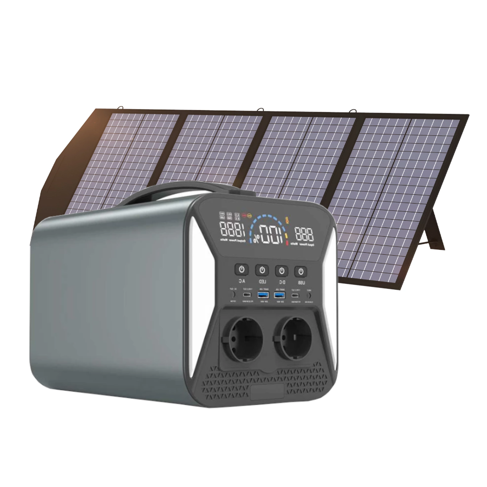 iBox 1000 Pro Solargenerator (Powerstation 1000W + Solarpanel 100W) – ECCORA